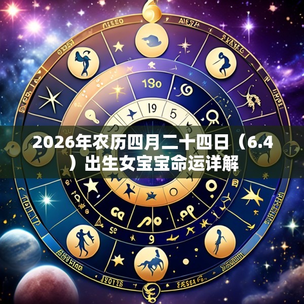 2026年农历四月二十四日(6.4)出生女宝宝命运详解
