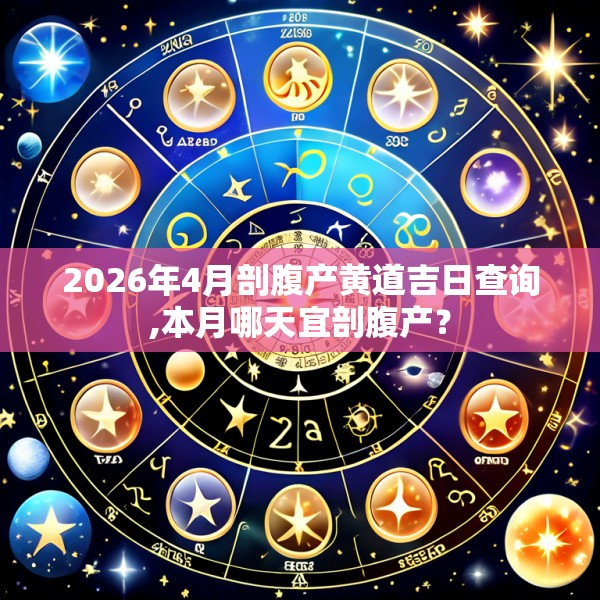2026年4月剖腹产黄道吉日查询,本月哪天宜剖腹产?