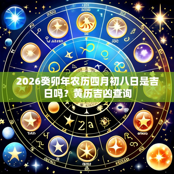 2026癸卯年农历四月初八日是吉日吗?黄历吉凶查询