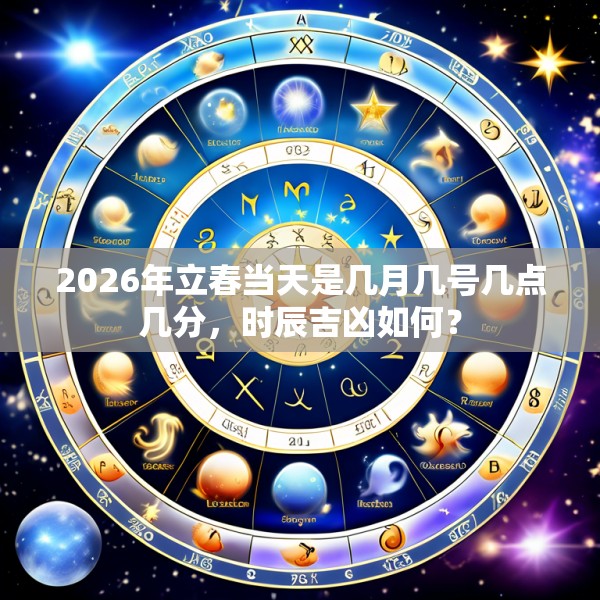 2026年立春当天是几月几号几点几分,时辰吉凶如何?