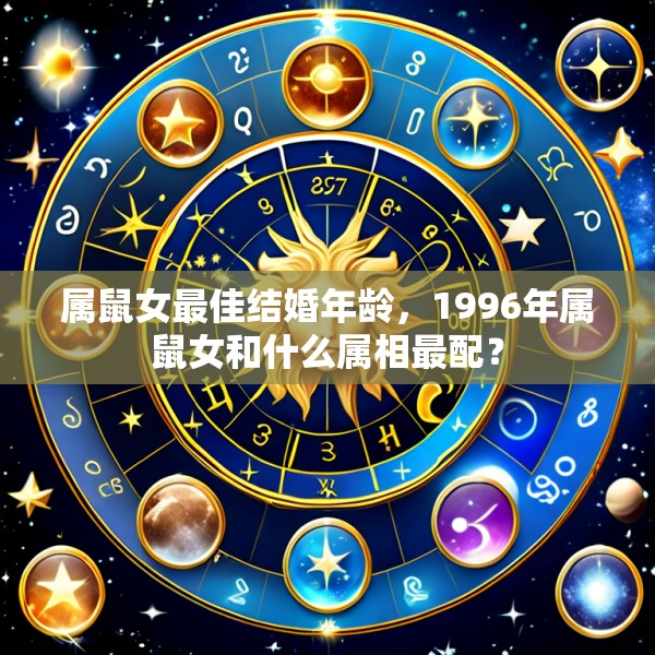 属鼠女最佳结婚年龄，1996年属鼠女和什么属相最配？