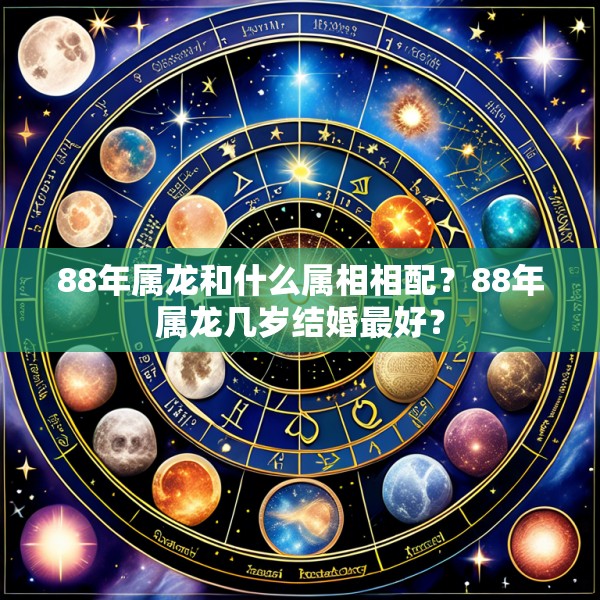 88年属龙和什么属相相配？88年属龙几岁结婚最好？