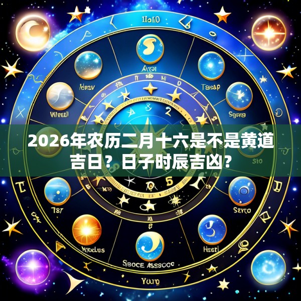 2026年农历二月十六是不是黄道吉日？日子时辰吉凶？