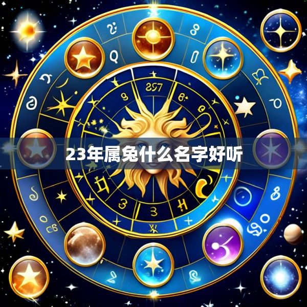 23年属兔什么名字好听