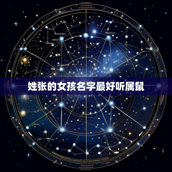 姓张的女孩名字最好听属鼠