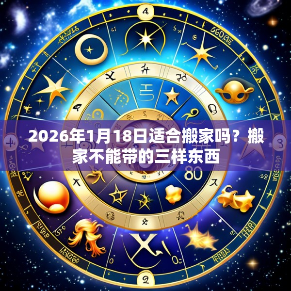 2026年1月18日适合搬家吗?搬家不能带的三样东西