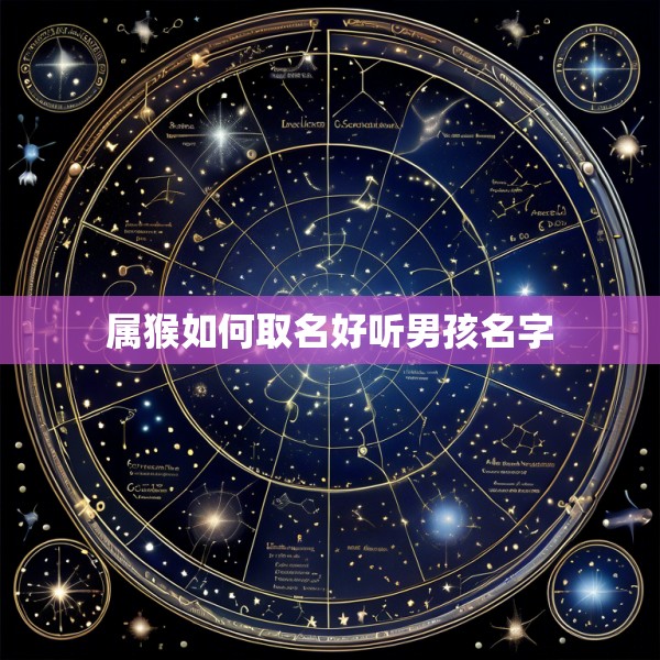 属猴如何取名好听男孩名字
