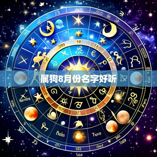 属狗8月份名字好听