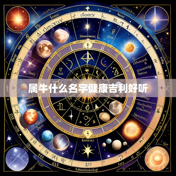 属牛什么名字健康吉利好听