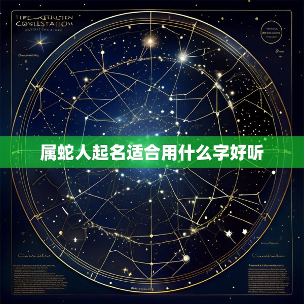 属蛇人起名适合用什么字好听