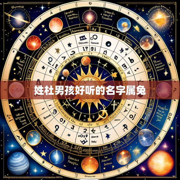 姓杜男孩好听的名字属兔