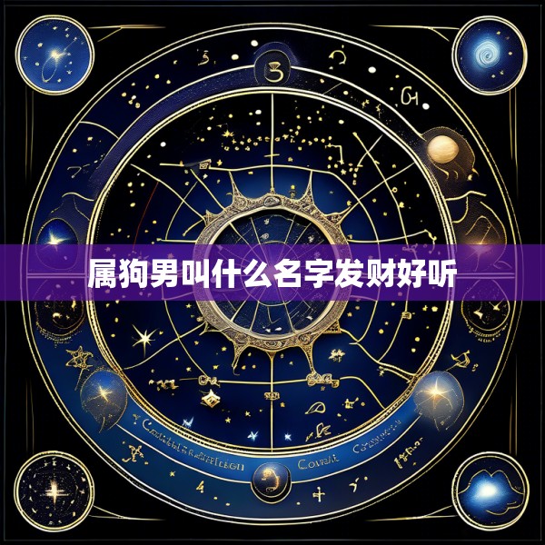 属狗男叫什么名字发财好听