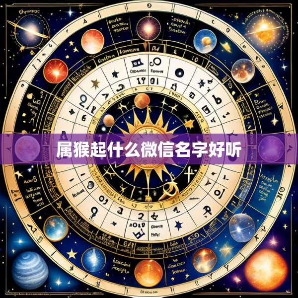 属猴起什么微信名字好听