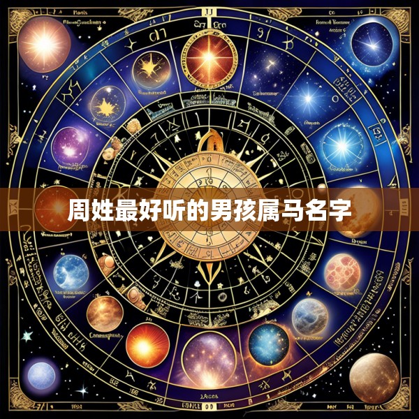 周姓最好听的男孩属马名字