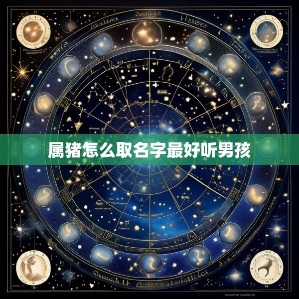 属猪怎么取名字最好听男孩