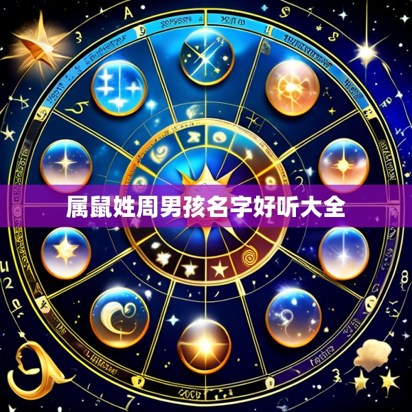 属鼠姓周男孩名字好听大全