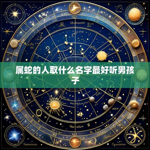 属蛇的人取什么名字最好听男孩子