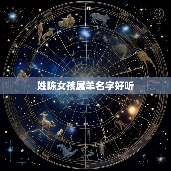 姓陈女孩属羊名字好听