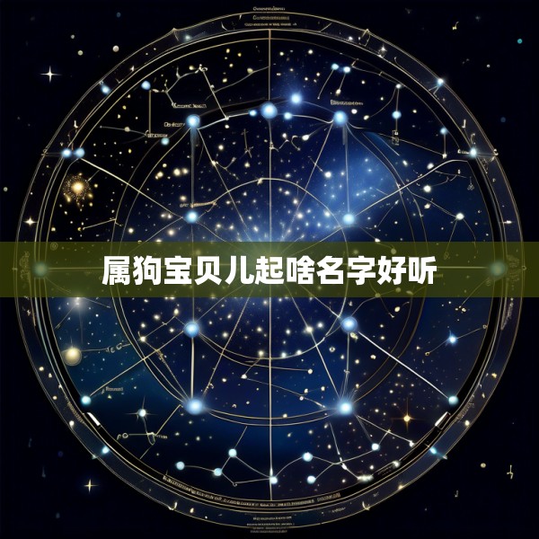 属狗宝贝儿起啥名字好听