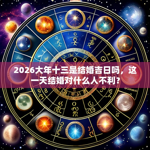 2026大年十三是结婚吉日吗,这一天结婚对什么人不利?