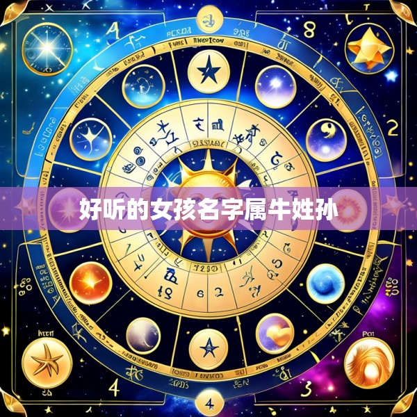 好听的女孩名字属牛姓孙