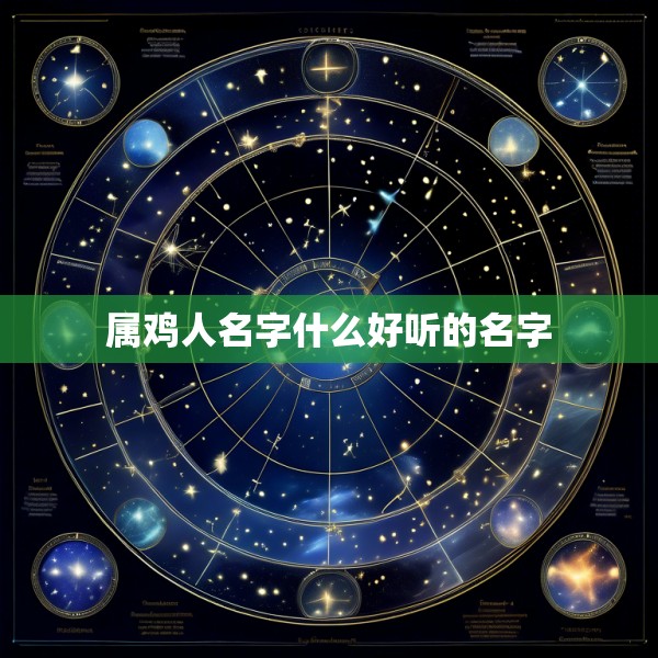 属鸡人名字什么好听的名字