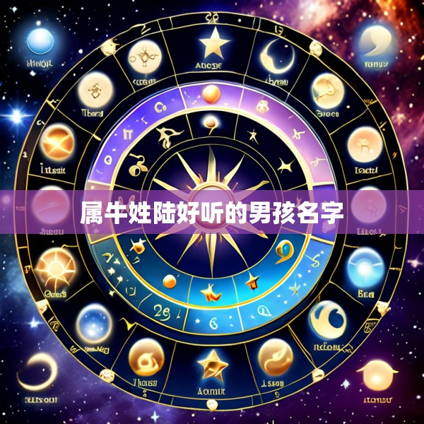 属牛姓陆好听的男孩名字