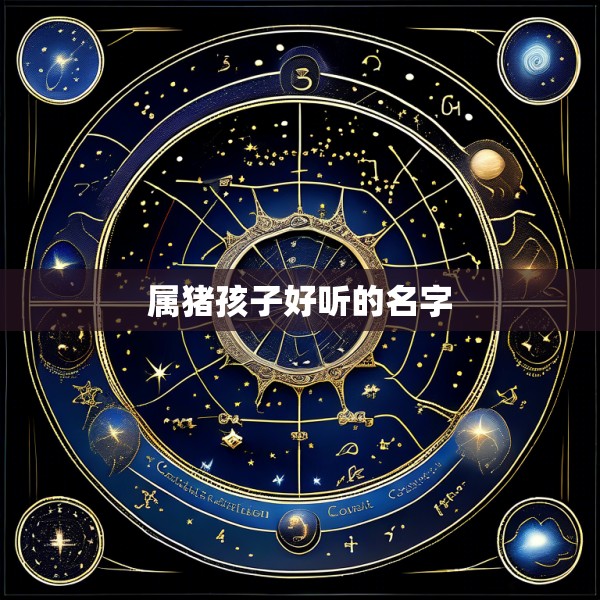 属猪孩子好听的名字