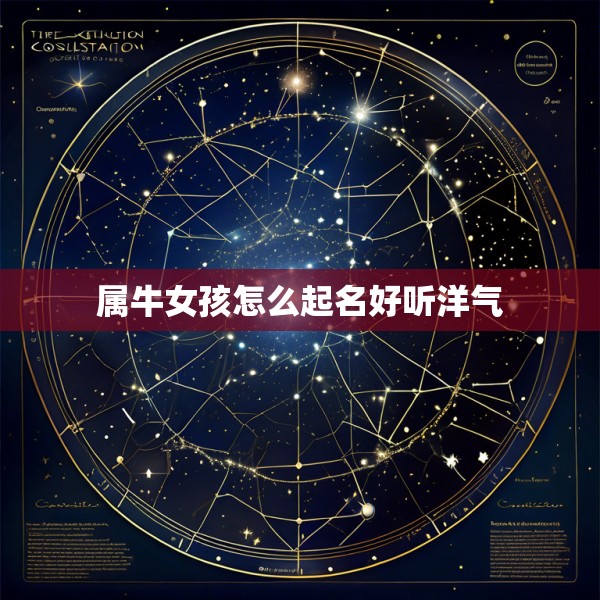 属牛女孩怎么起名好听洋气