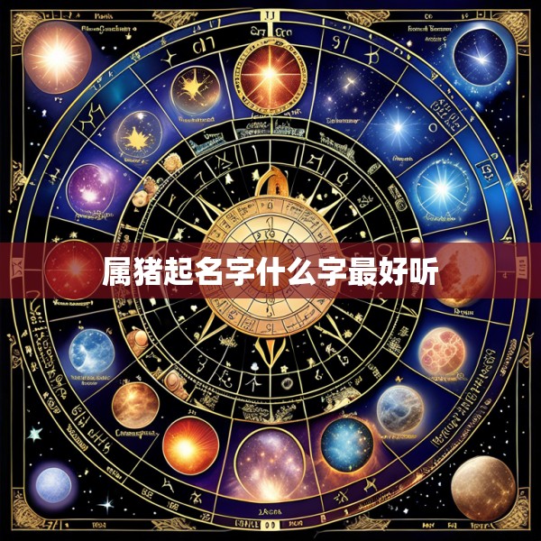 属猪起名字什么字最好听