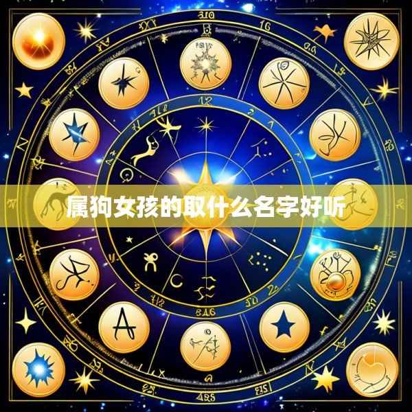 属狗女孩的取什么名字好听