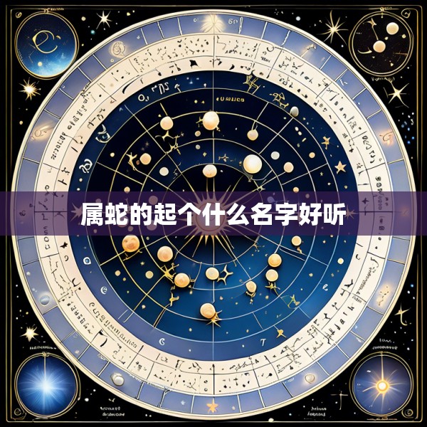 属蛇的起个什么名字好听