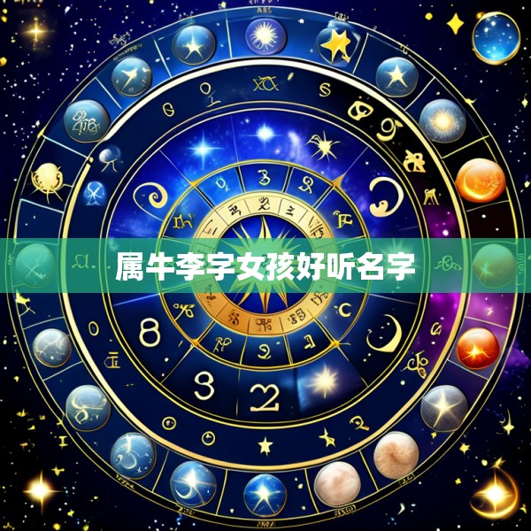 属牛李字女孩好听名字