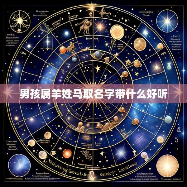男孩属羊姓马取名字带什么好听