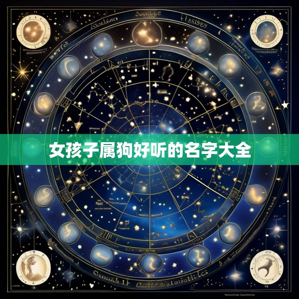 女孩子属狗好听的名字大全