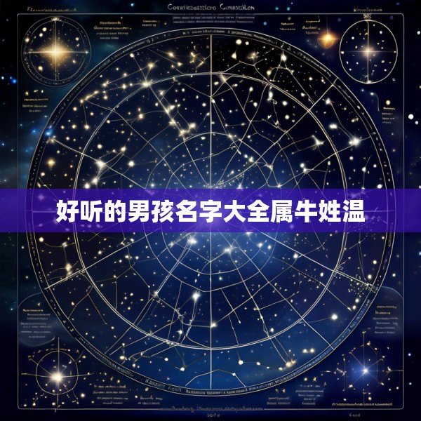 好听的男孩名字大全属牛姓温