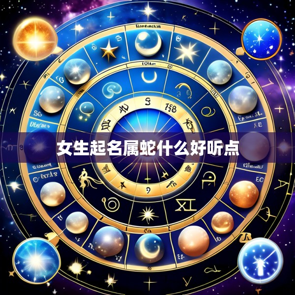 女生起名属蛇什么好听点