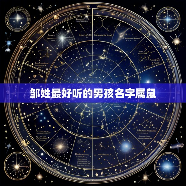 邹姓最好听的男孩名字属鼠