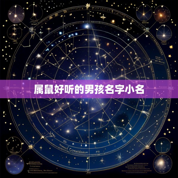 属鼠好听的男孩名字小名