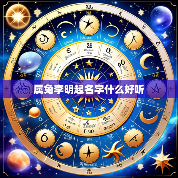 属兔李明起名字什么好听
