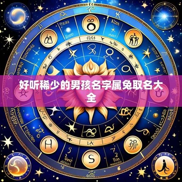 好听稀少的男孩名字属兔取名大全