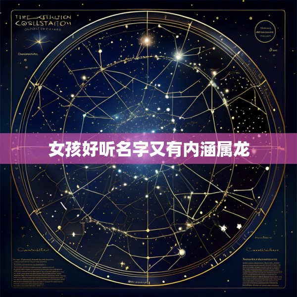 女孩好听名字又有内涵属龙