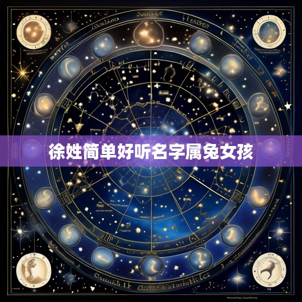 徐姓简单好听名字属兔女孩