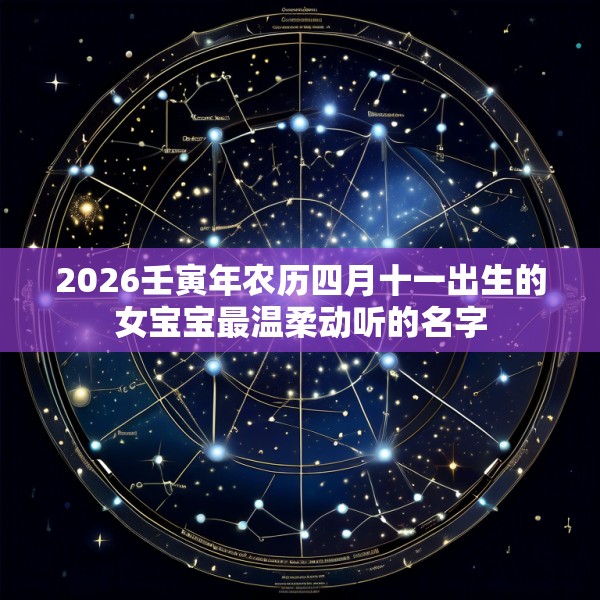 2026壬寅年农历四月十一出生的女宝宝最温柔动听的名字