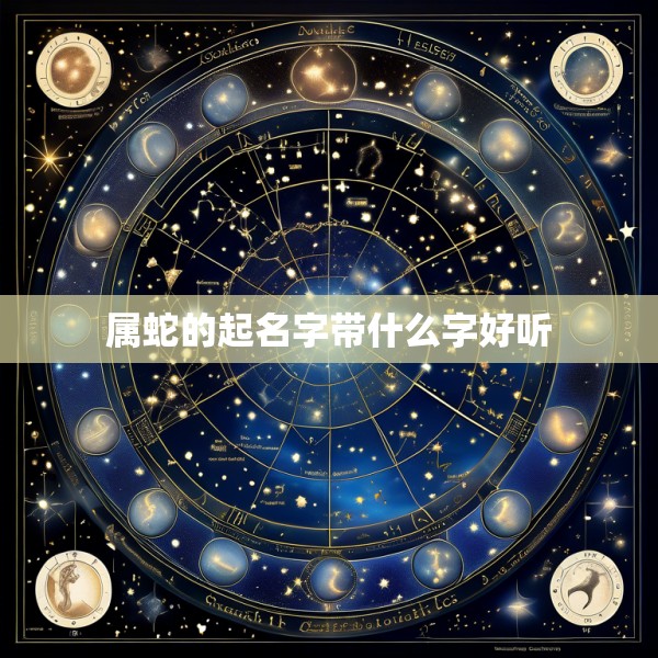 属蛇的起名字带什么字好听