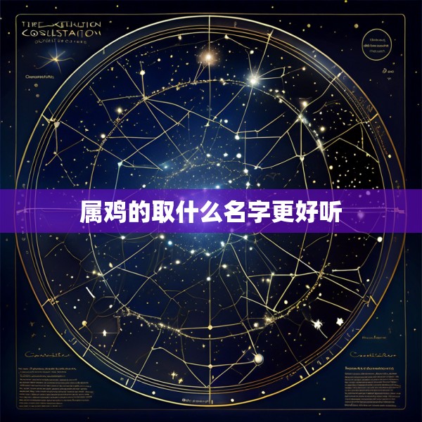 属鸡的取什么名字更好听