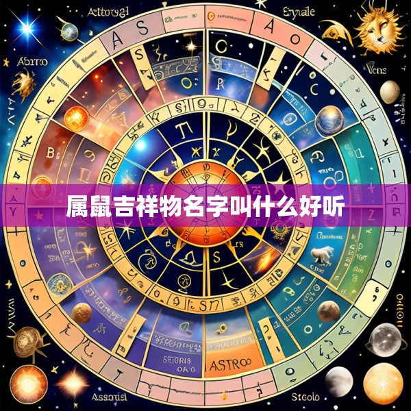 属鼠吉祥物名字叫什么好听