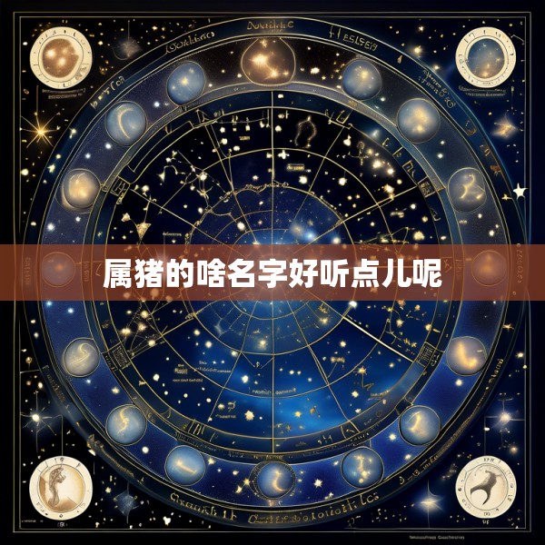 属猪的啥名字好听点儿呢