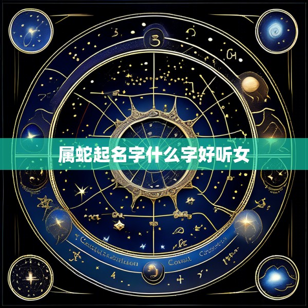 属蛇起名字什么字好听女