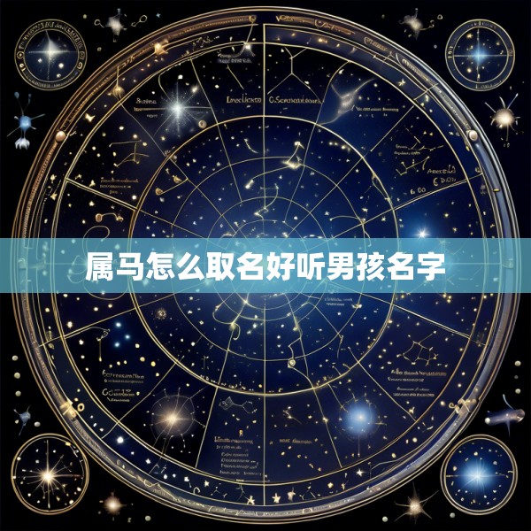 属马怎么取名好听男孩名字